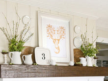 Load image into Gallery viewer, Deer with Golden Leaves - Screen print