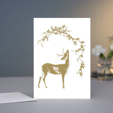 Load image into Gallery viewer, 5 x Greeting Cards - Deer in the Golden Woods