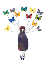Load image into Gallery viewer, Lady With The Butterfly Cloak - Rainbow